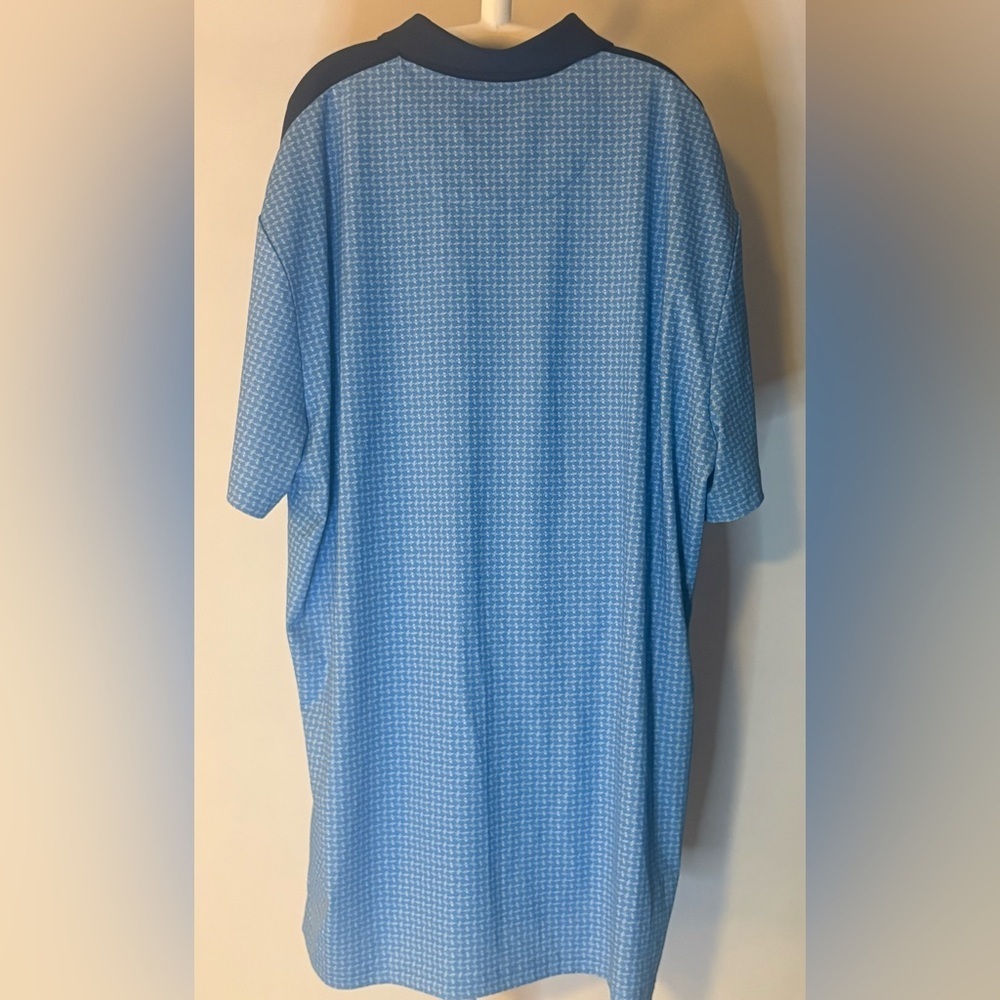 Original Penguin Men's Two-Tone Blue Golf Shirt - Picture 2 of 3